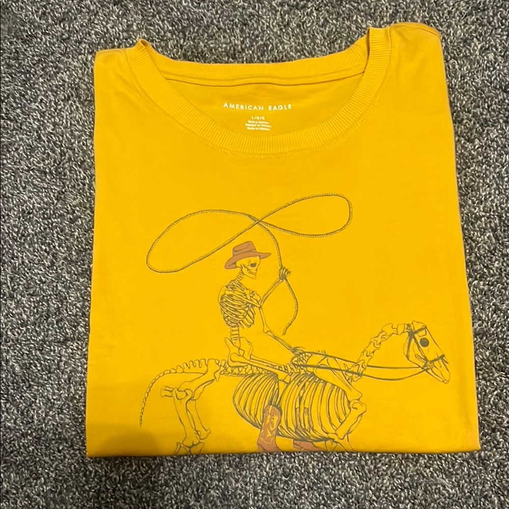 American Eagle Outfitters Mustard Tee